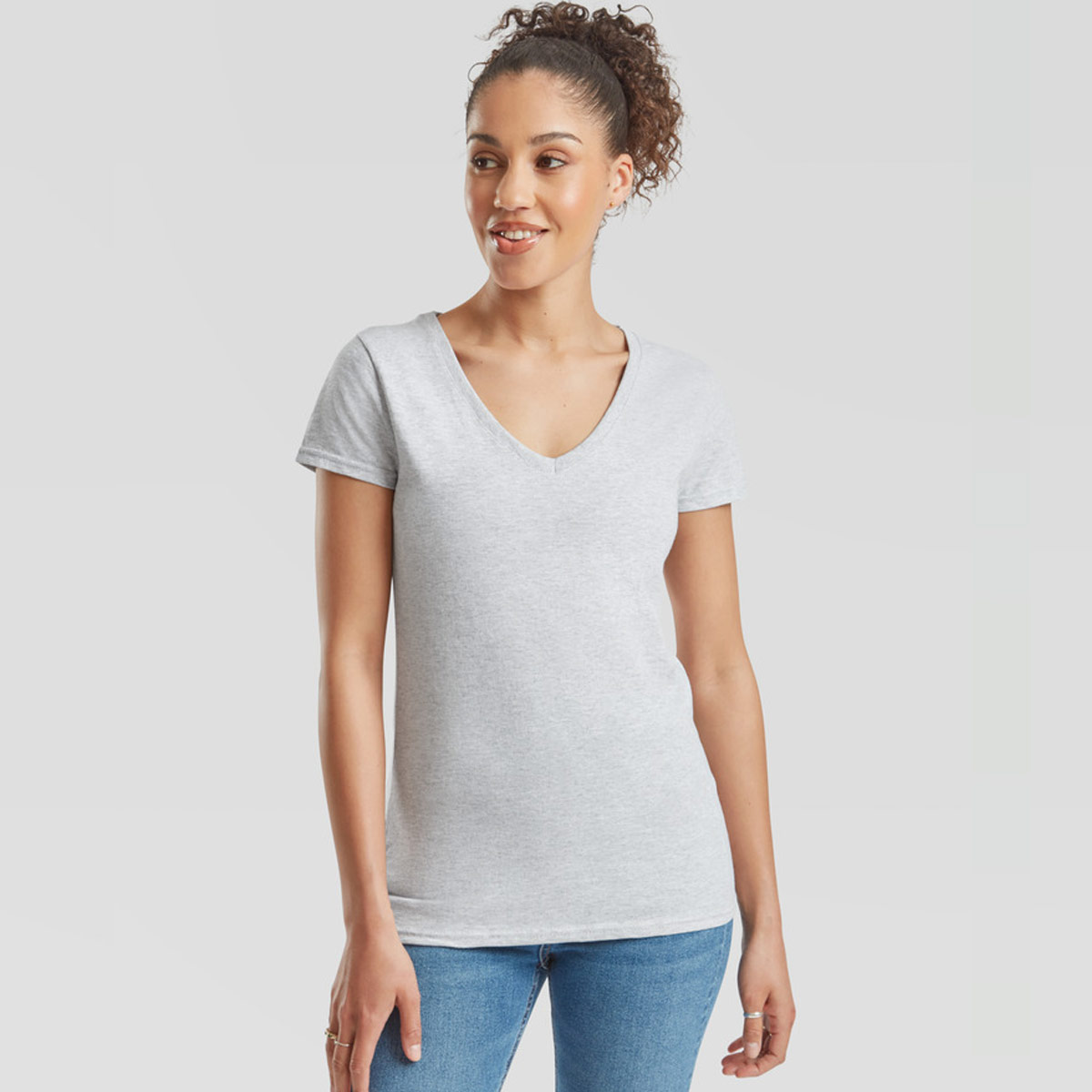 Ladies Valueweight V-Neck T - 61-398-0