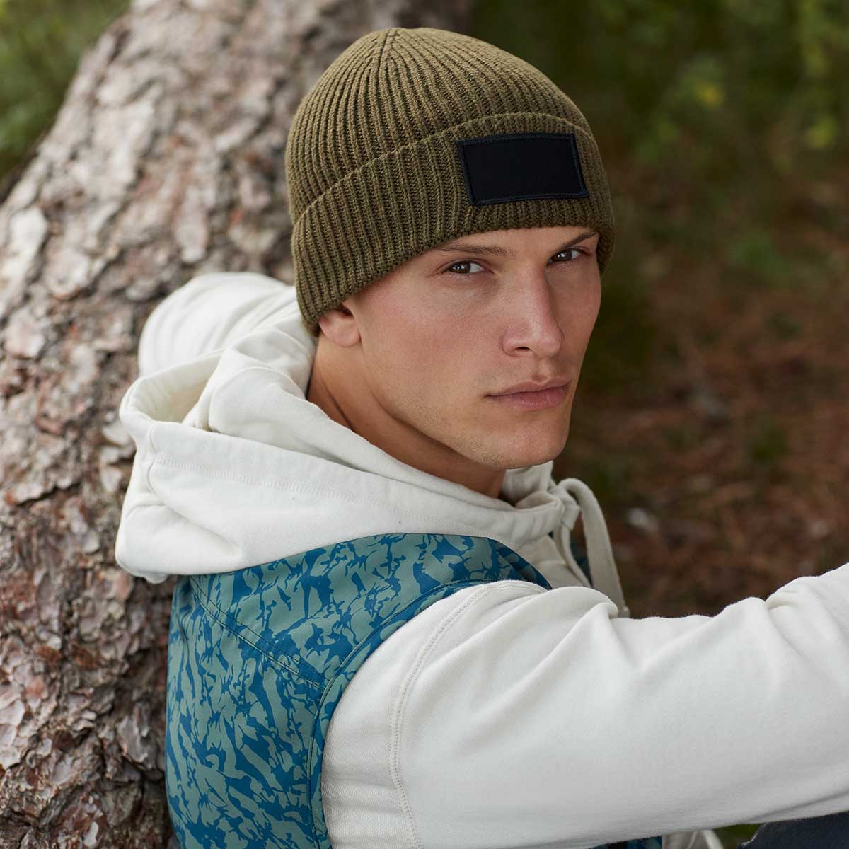 Fashion Patch Beanie - B442R