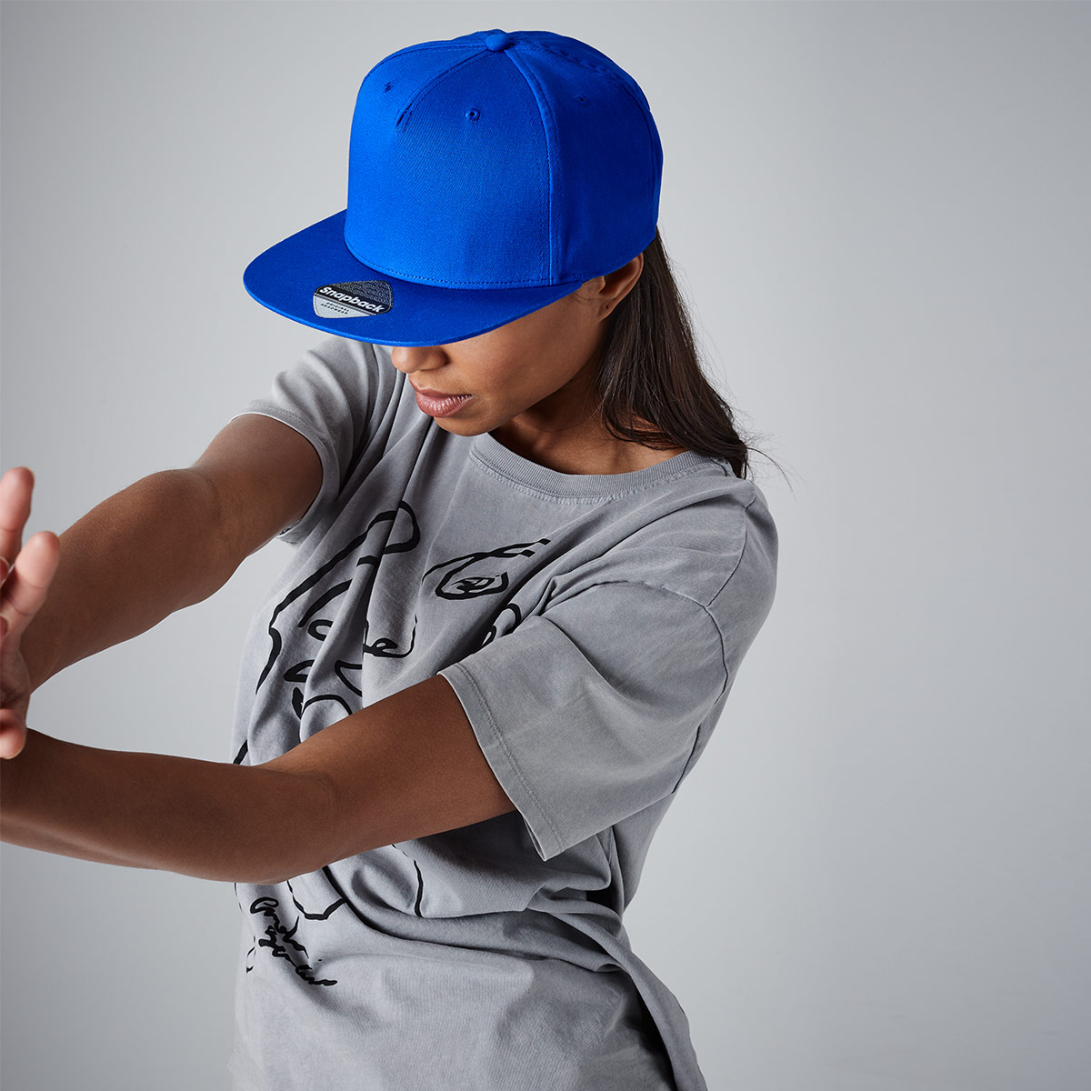 5 Panel Snapback Rapper Cap - B610