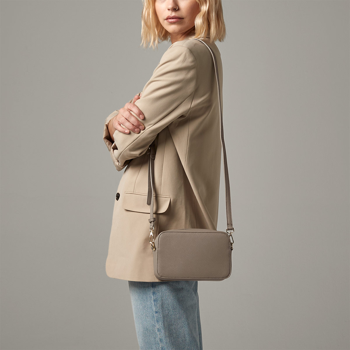 Boutique Structured Cross Body Bag - BG758