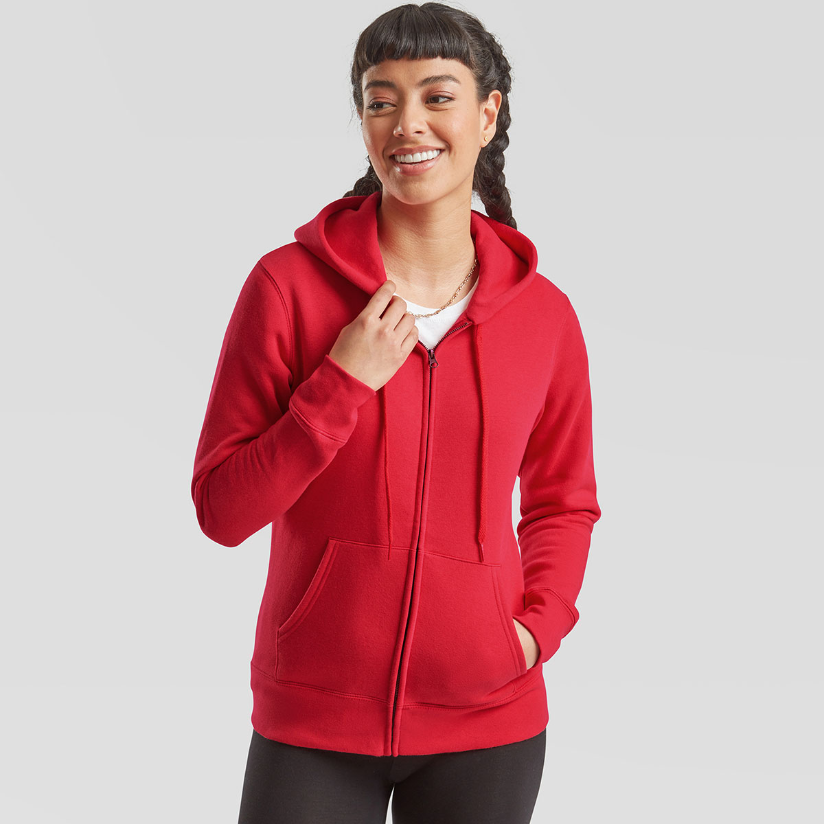 Ladies Premium Hooded Sweat Jacket - 62-118-0