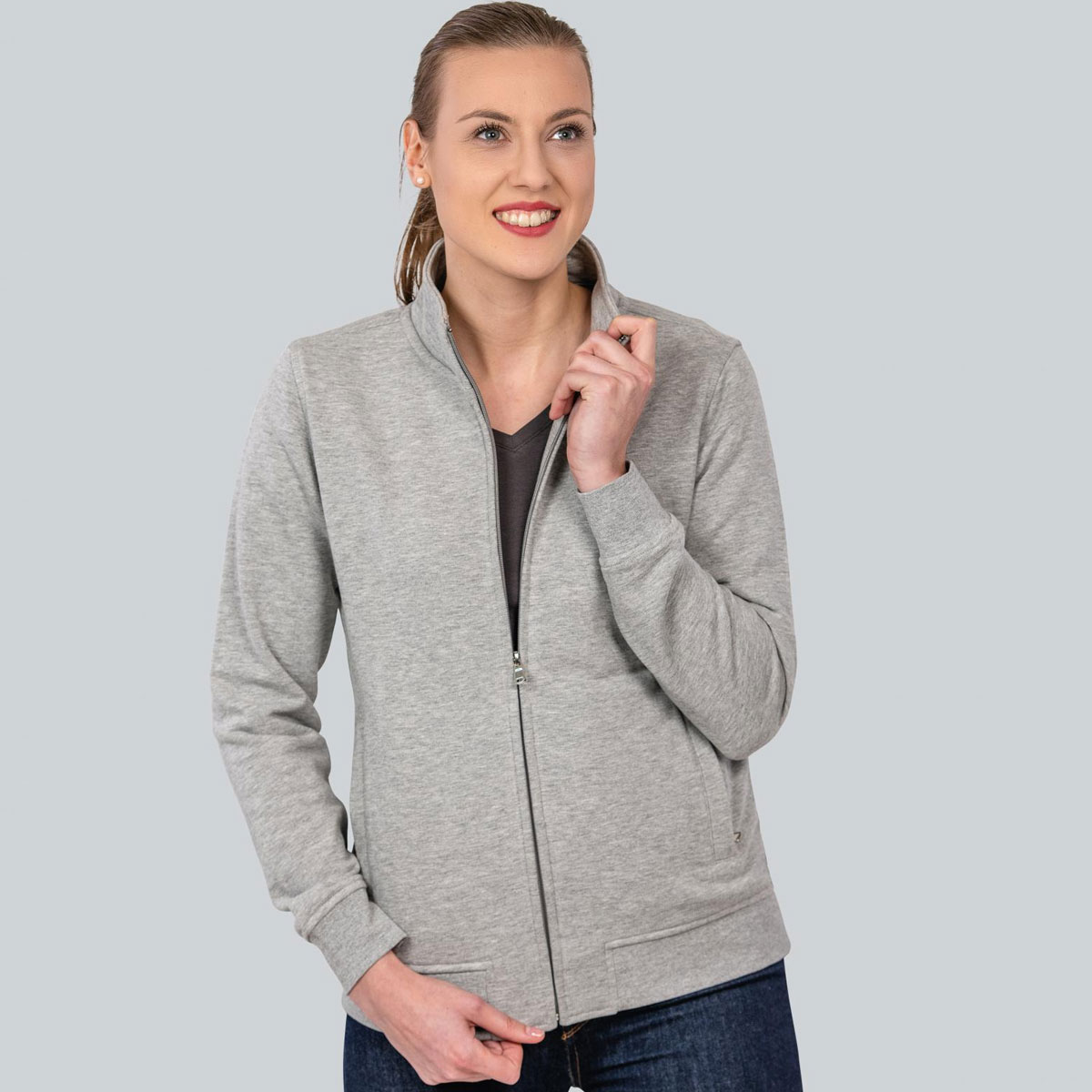 Womens Premium Full-Zip Sweat Jacket - 1002