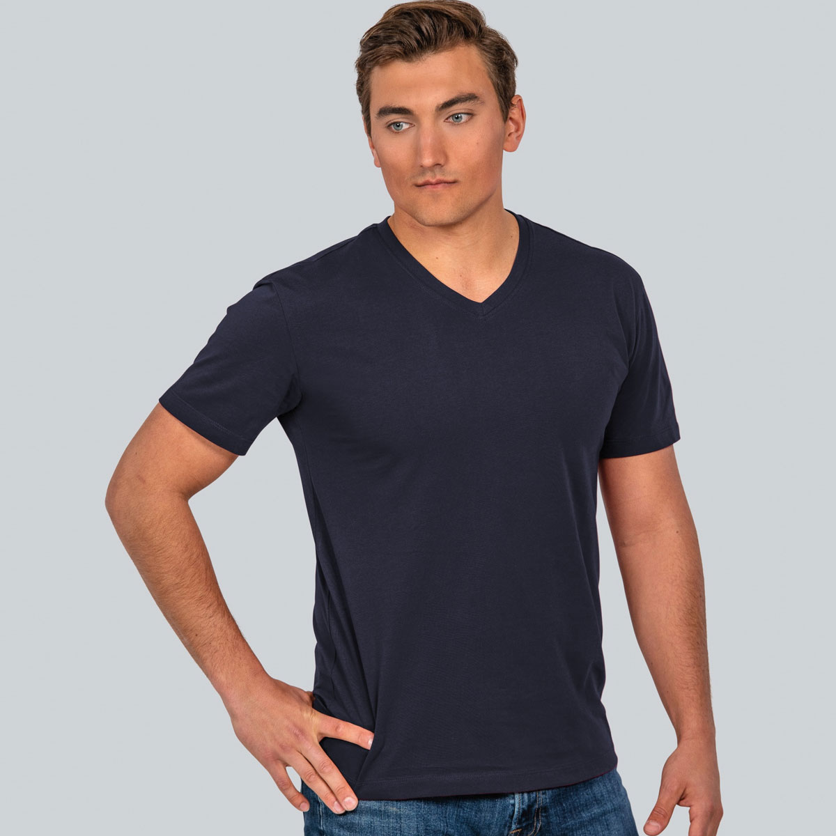 Mens T-Shirt V-Neck - 102