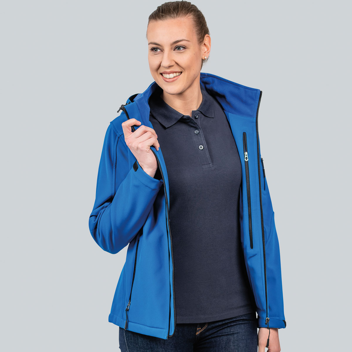 Womens Hooded Softshell Jacket - 1102