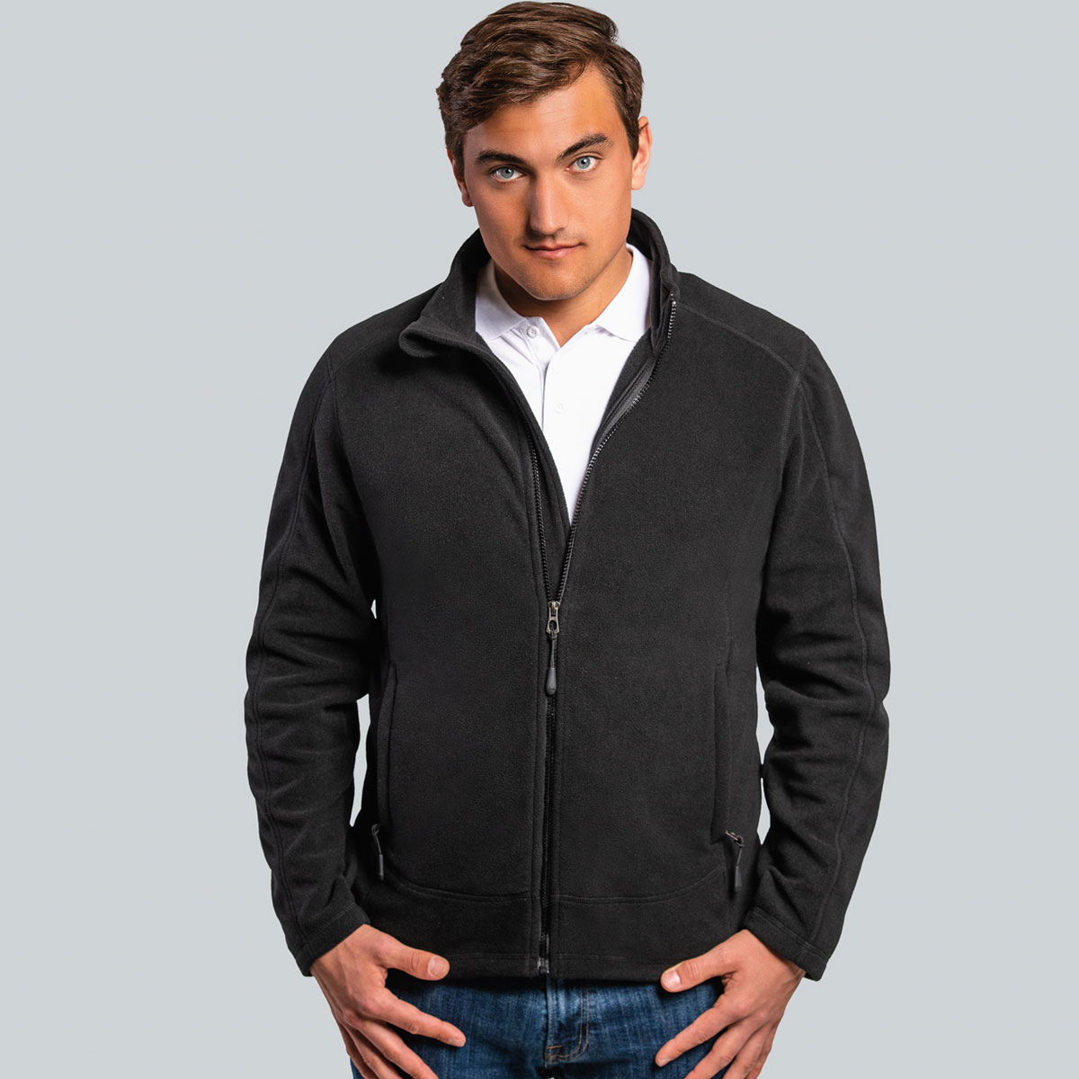 Mens Full- Zip Fleece Jacket - 1201