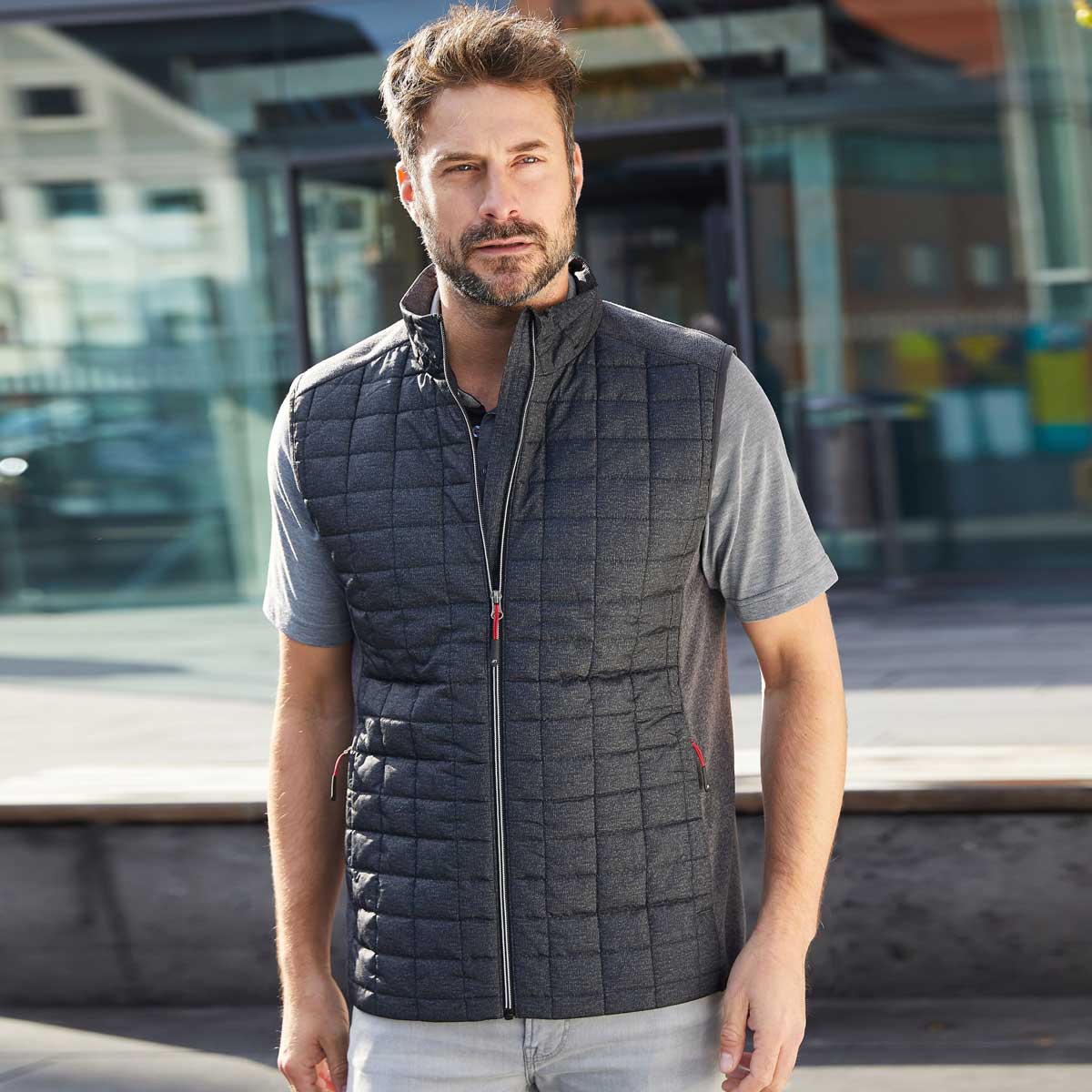 Men's Knitted Hybrid Vest - JN740