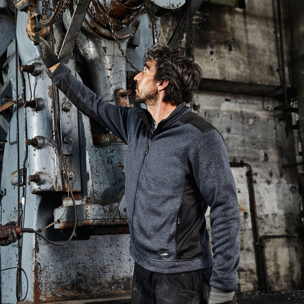 Men's Knitted Workwear Fleece Jacket - JN862