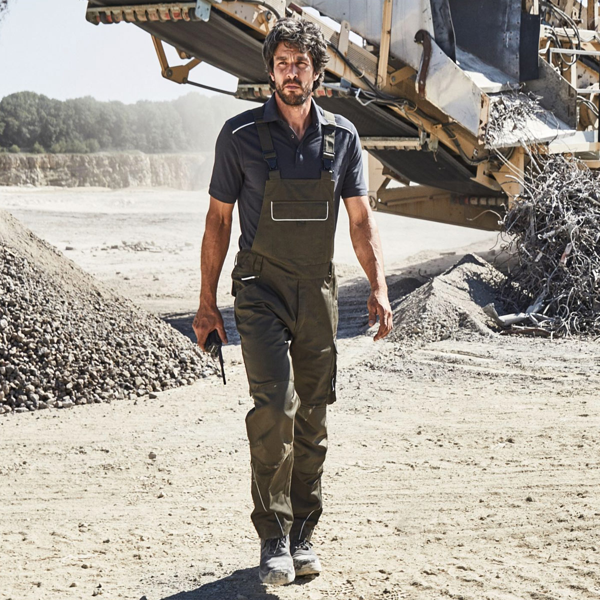 Workwear Pants with Bib - JN879