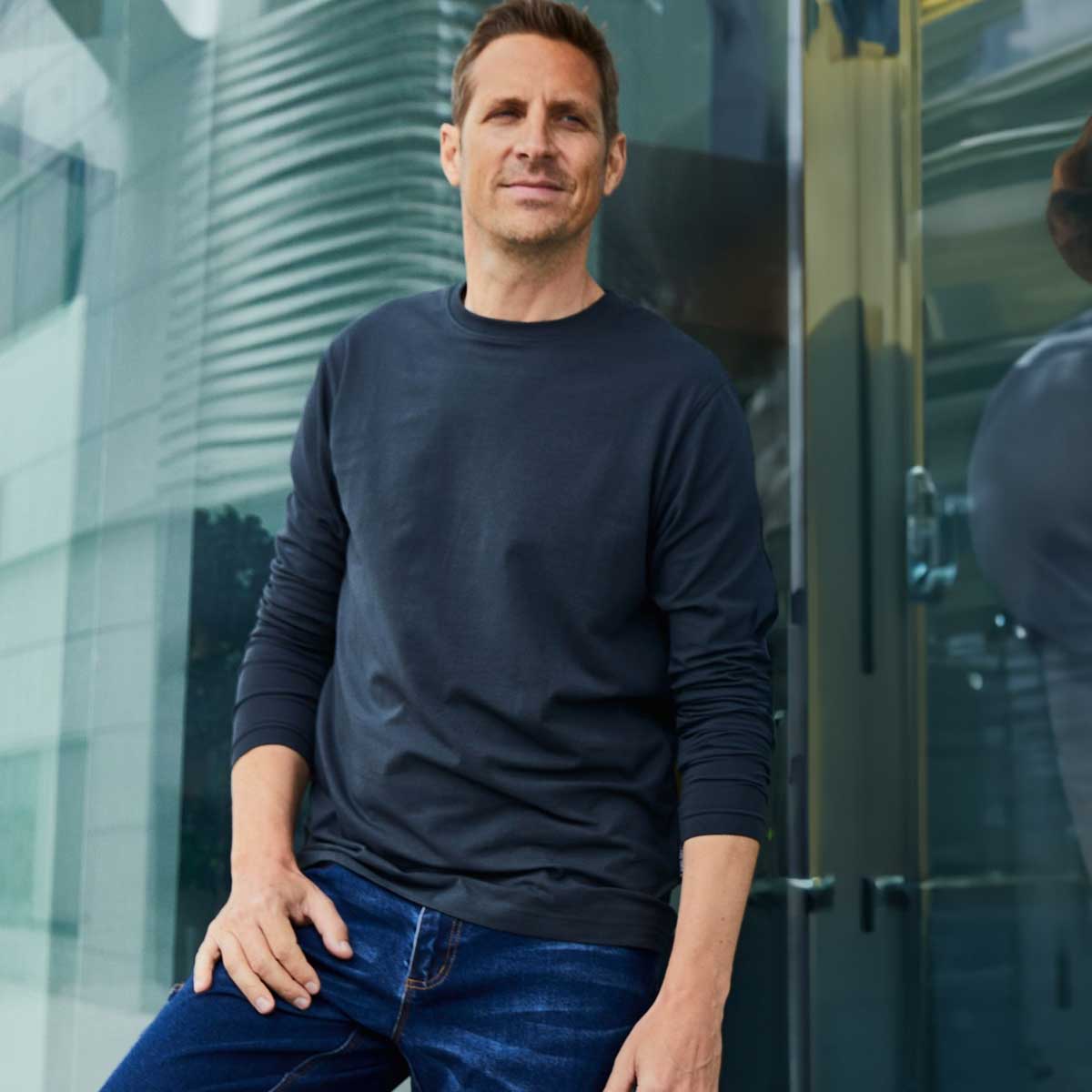 Men's Bio Stretch-Longsleeve Work - JN1804