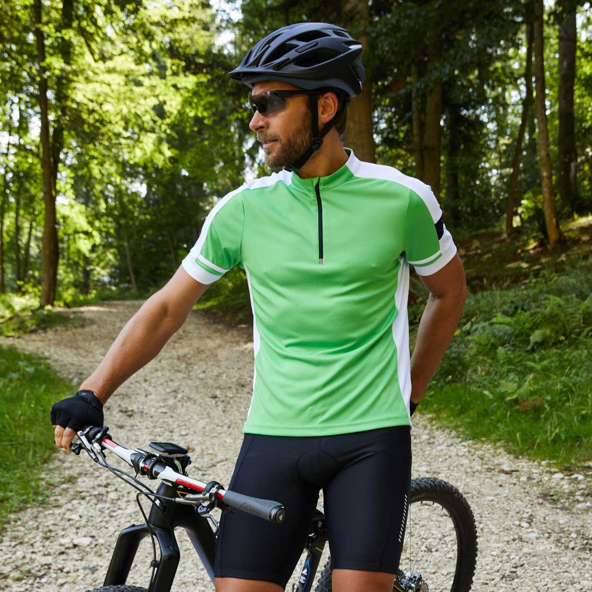 Men's Bike T Half Zip - JN452