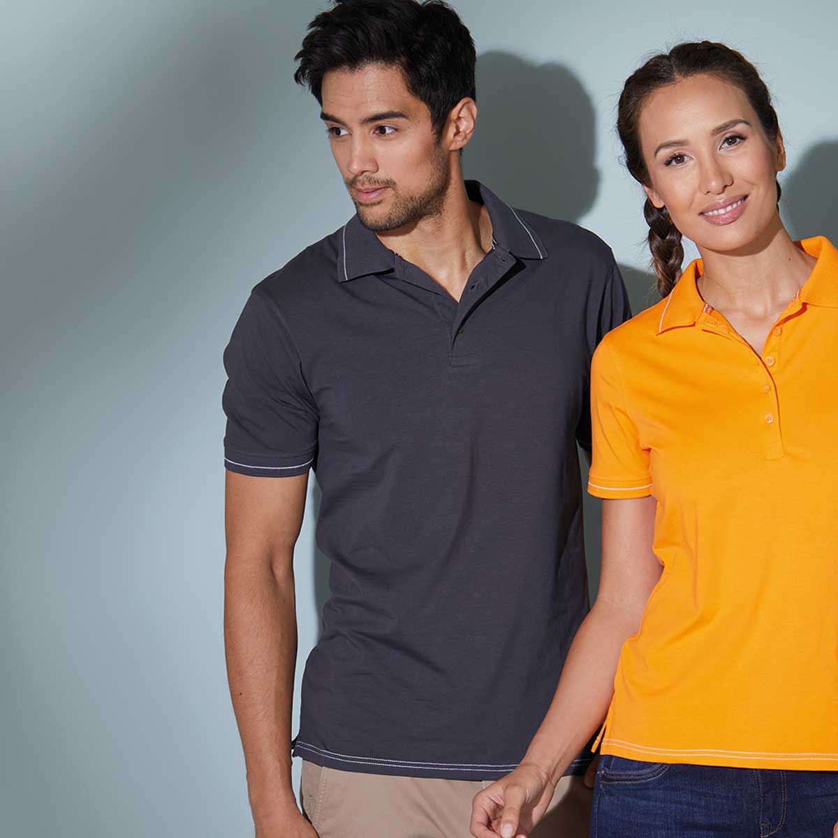 Men's Elastic Polo - JN569