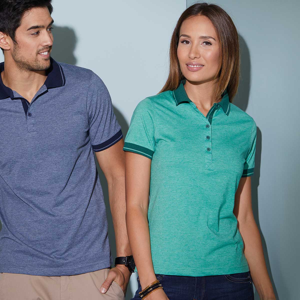 Ladies' Heather Polo - JN705