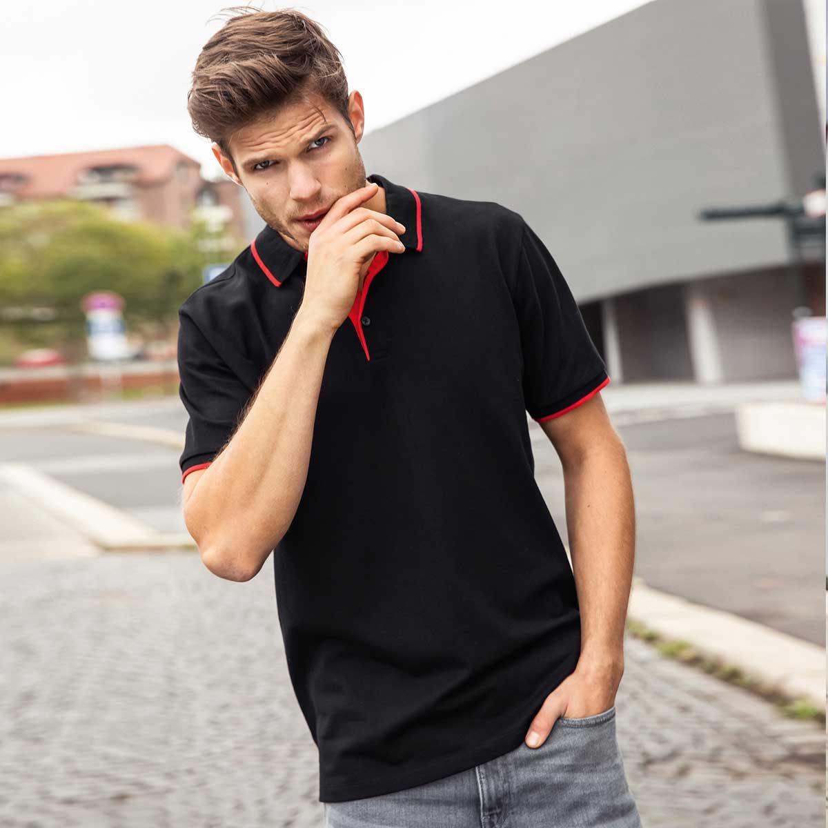 Mens Polo Stripe - JN728