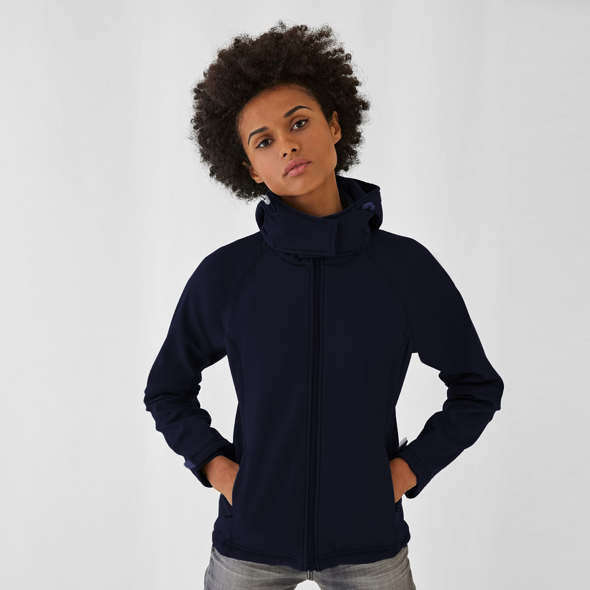 Hooded Softshell women Jacket - JW937