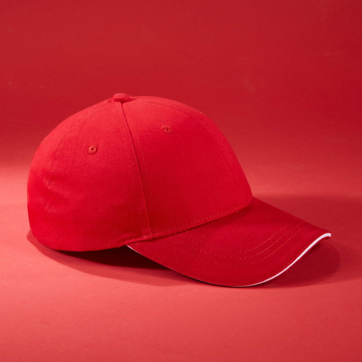 6 Panel Brushed Sandwich Cap - MB6212