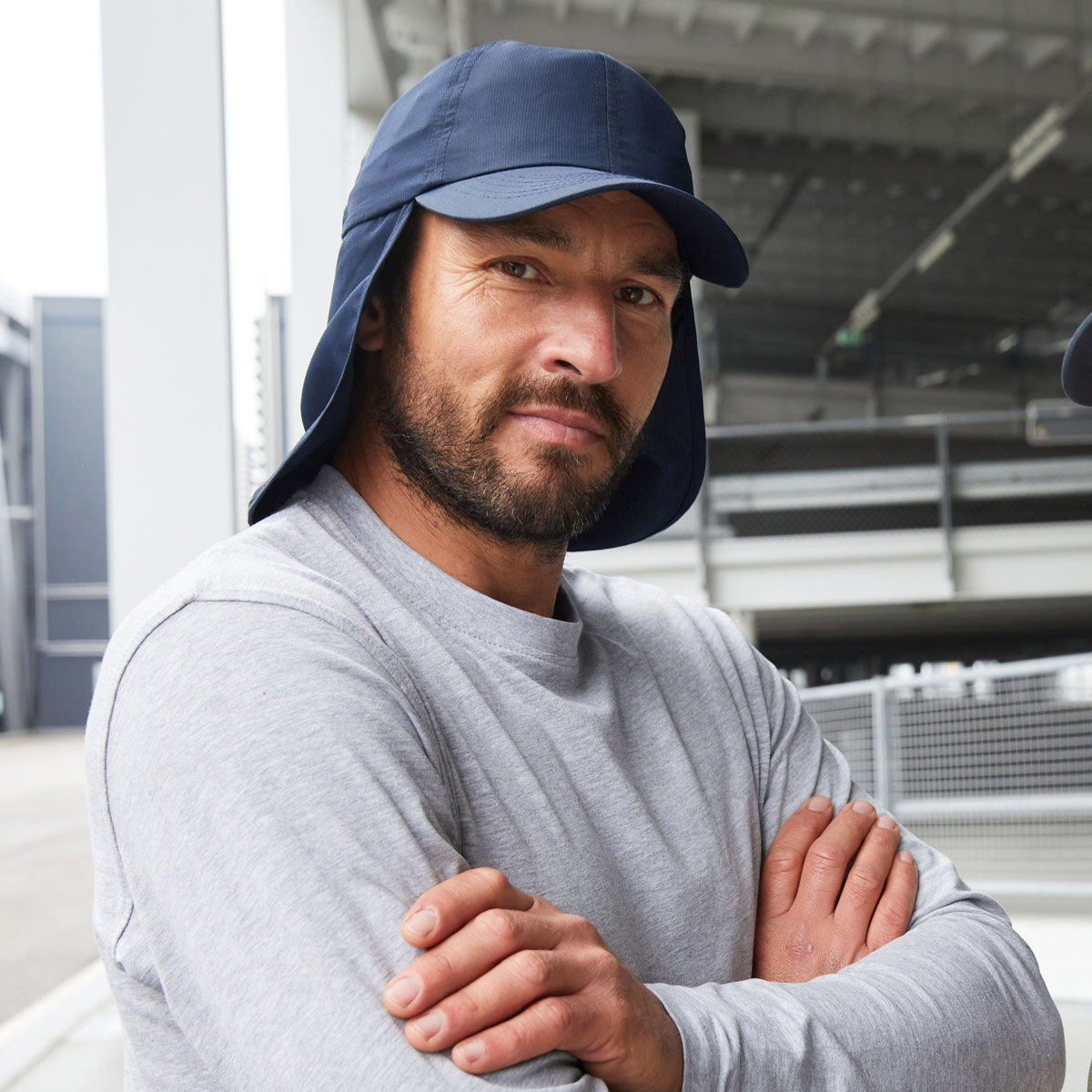 6 Panel Cap with Neck Guard - MB6243