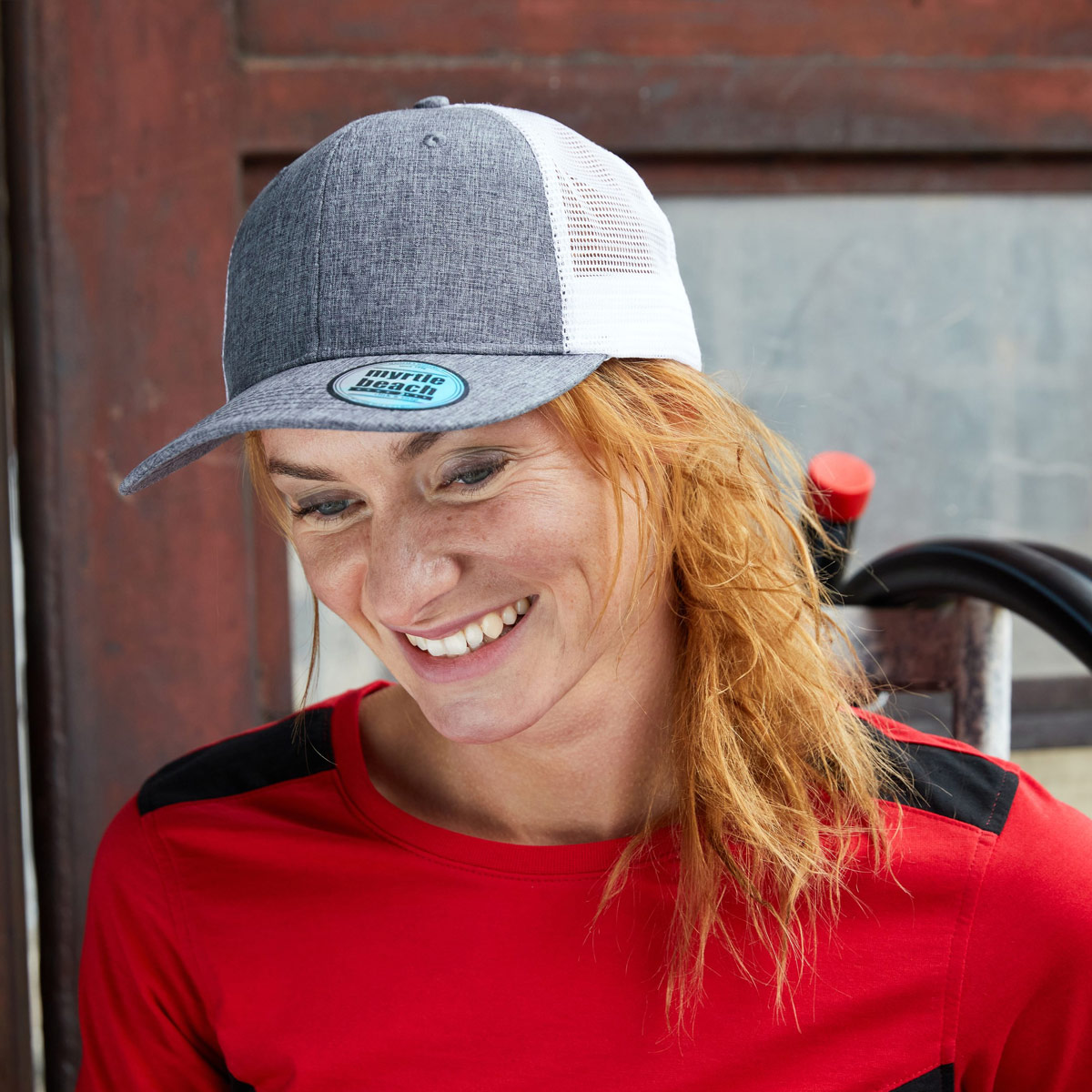 6 Panel Mesh Cap Mélange - MB6244