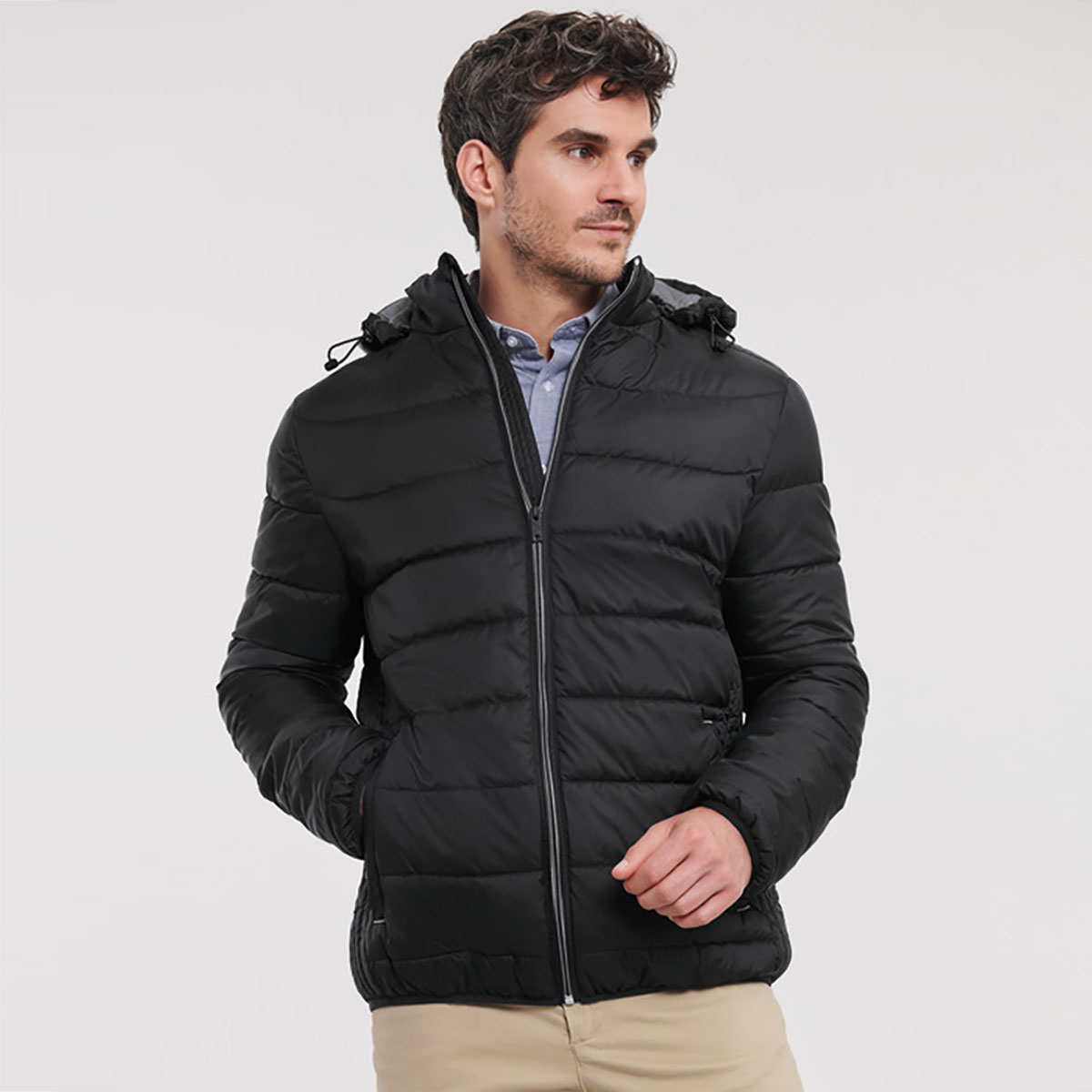Men's Hooded Nano Jacket - R-440M-0