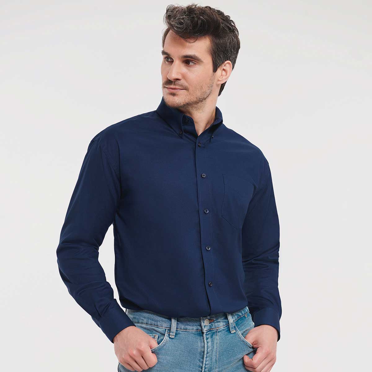 Men's Long Sleeve Oxford Shirt - R-932M-0