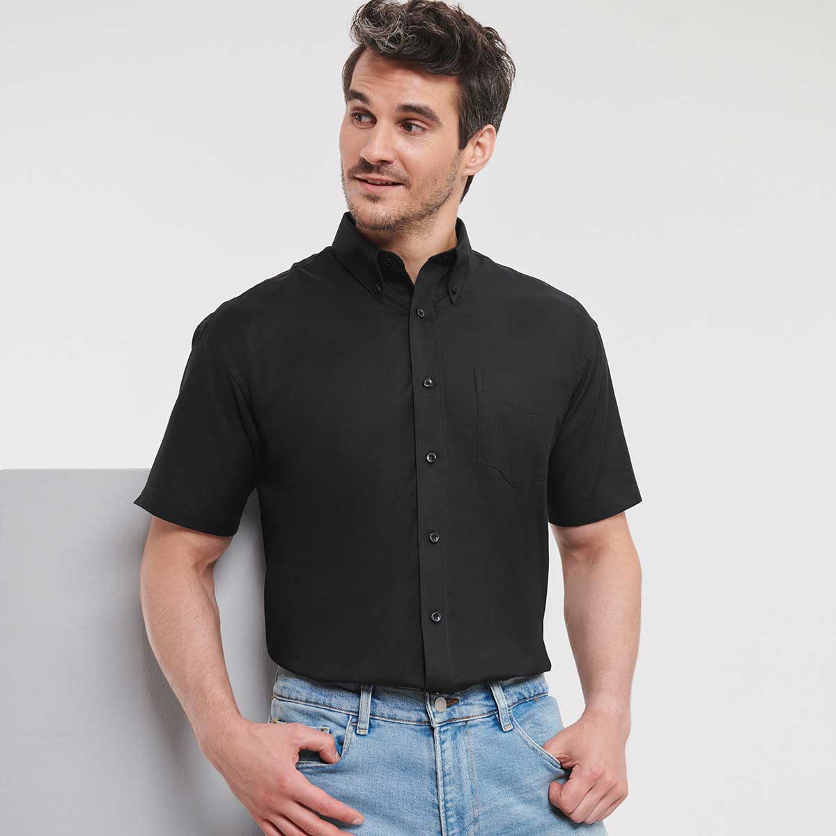 Men's Short Sleeve Oxford Shirt - R-933M-0