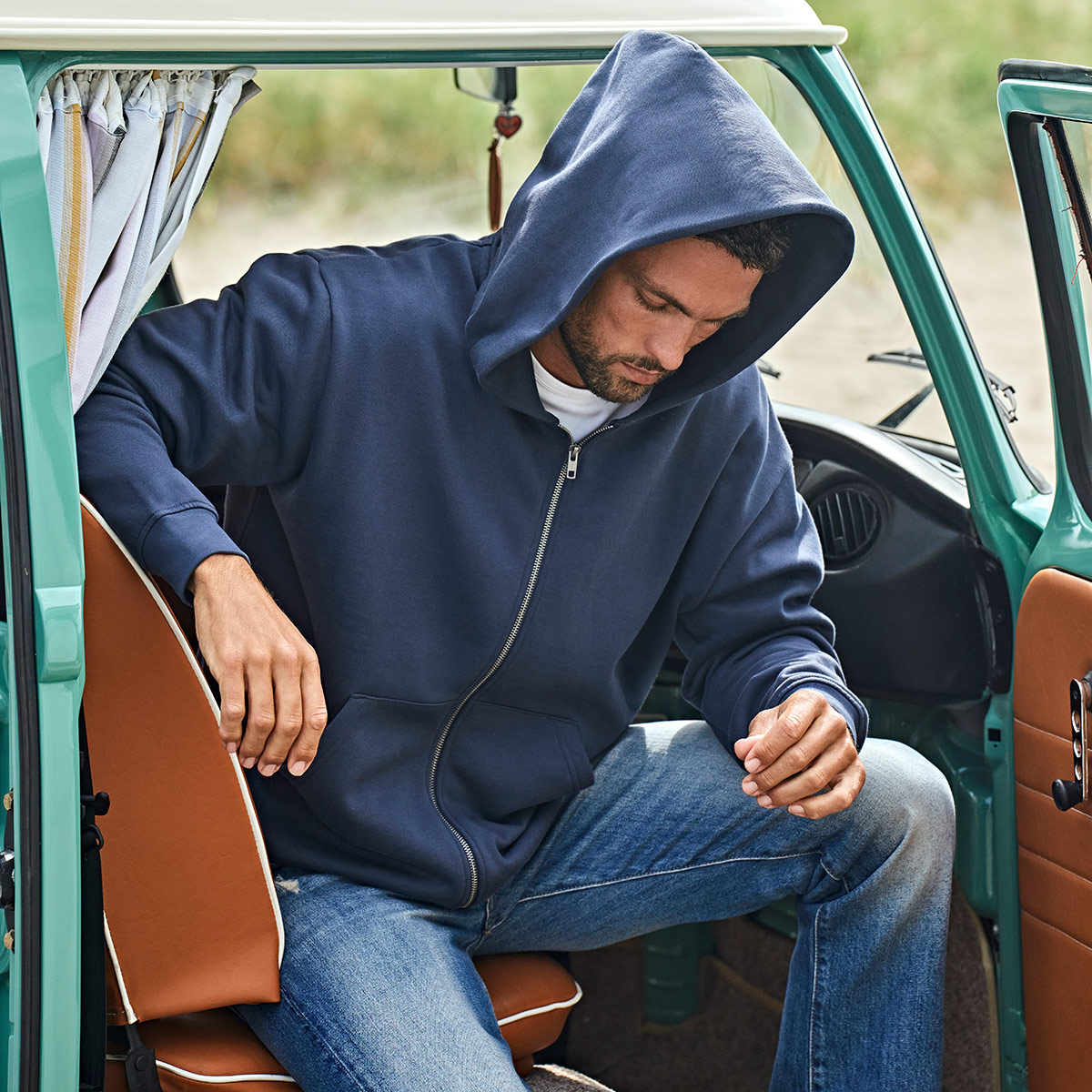 Urban Hooded Full Zip Sweatshirt - 5154
