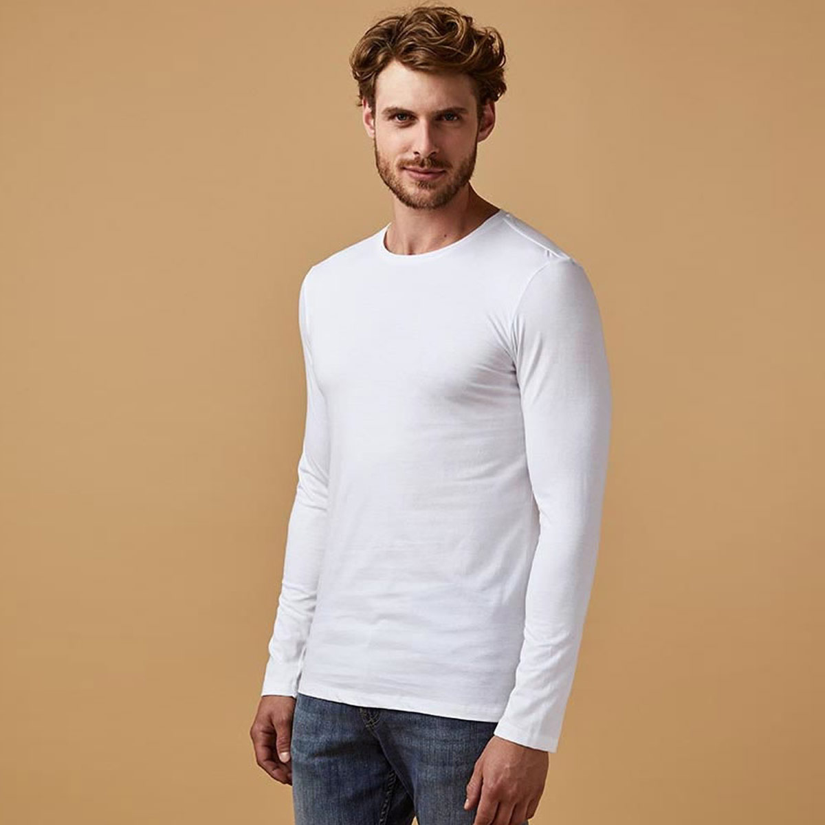 Men Long Sleeve Roundneck T - 1465