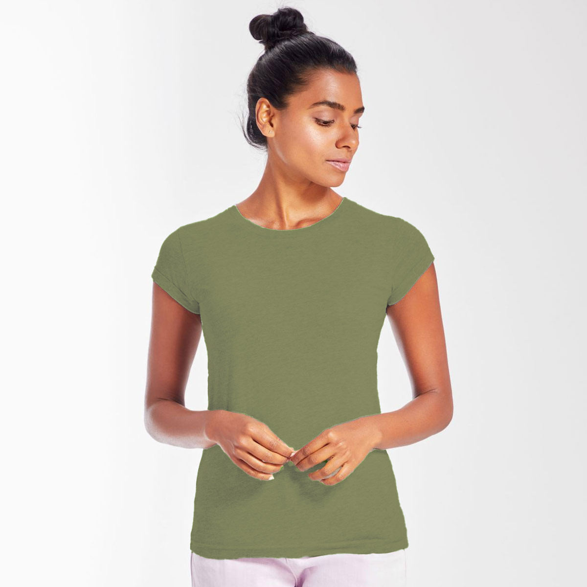 Women's Roll Sleeve T - M81